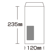 長３窓付封筒