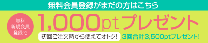 1000ポイントプレゼント